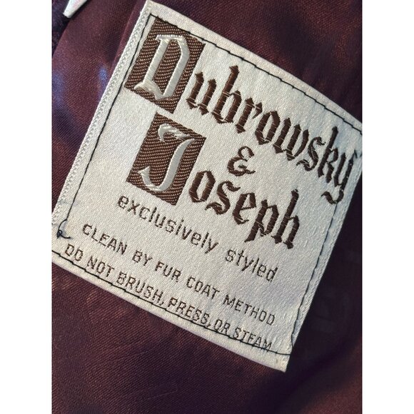 Vintage Dubrowsky & Joseph Faux Fur Coat With Knitted Sleeves - Picture 8 of 13